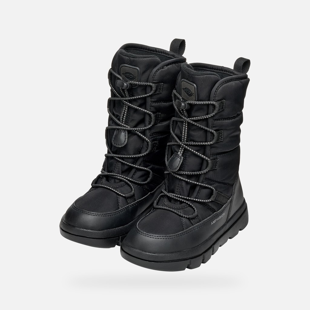 Winter boots WILLABOOM ABX GIRL Black - image number 7 | GEOX
