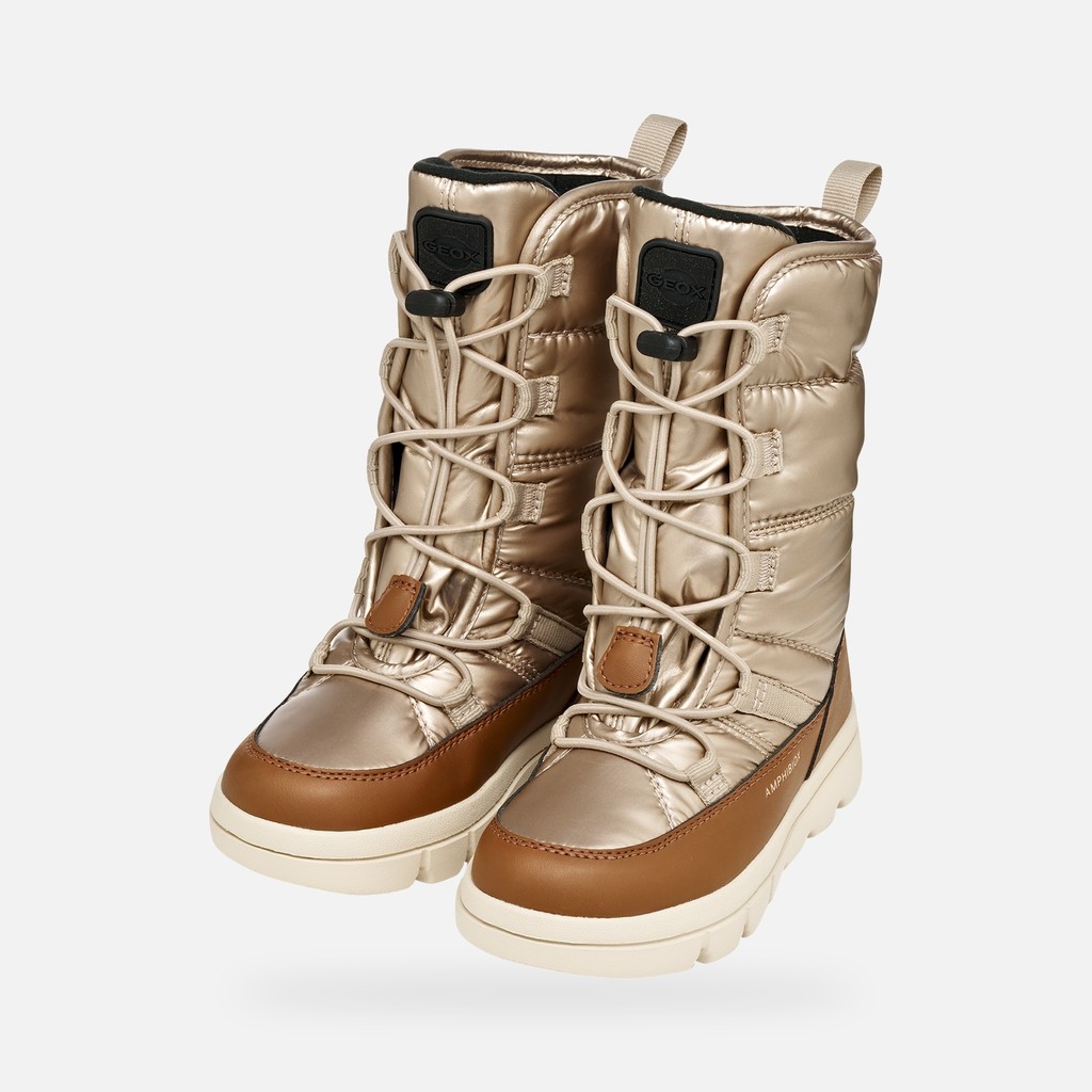 Winterstiefel WILLABOOM ABX MÄDCHEN Beige/Braun - image number 7 | GEOX