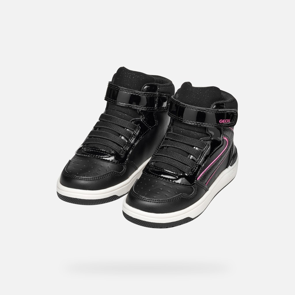 High top sneakers WASHIBA GIRL Black/Fuchsia - image number 7 | GEOX