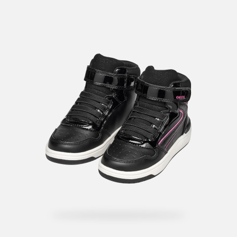 High top sneakers WASHIBA GIRL Black/Fuchsia - image number 7 | GEOX