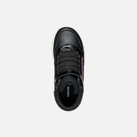 Sneakers alte WASHIBA BAMBINA Nero/Fucsia - image number 5 | GEOX