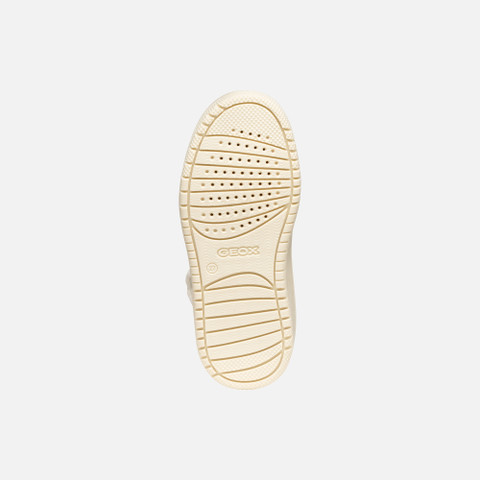 High top sneakers WASHIBA GIRL Light ivory/Multicolor - image number 6 | GEOX