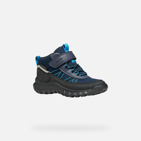 Waterproof ankle boots SIMBYOS ABX BOY Navy/Black - image number 2 | GEOX