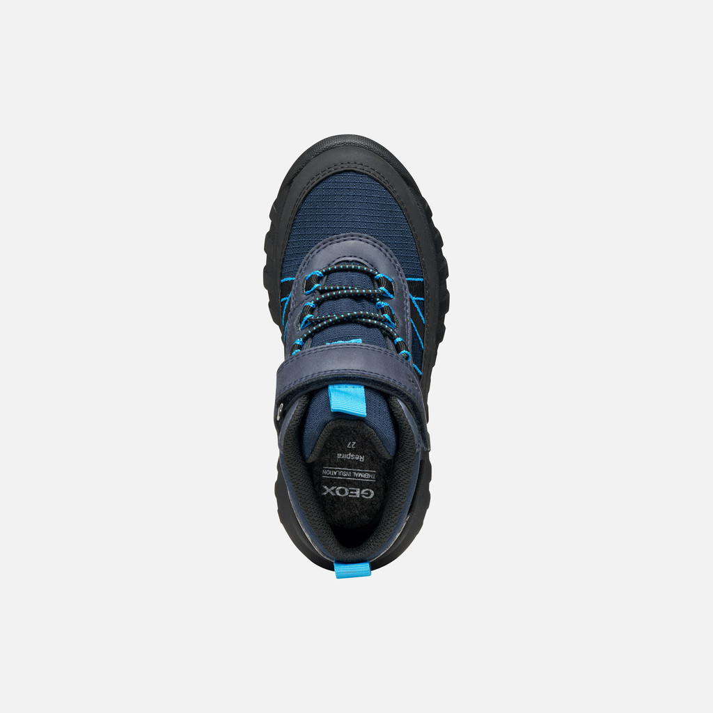 Waterproof ankle boots SIMBYOS ABX BOY Navy/Black - image number 5 | GEOX