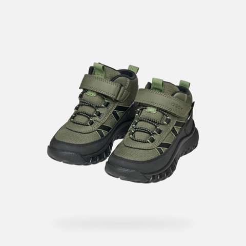 Botines impermeables SIMBYOS ABX NIÑO Verde oscuro/Negro - image number 7 | GEOX