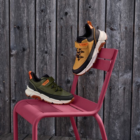 Low top sneakers FLEXYPER PLUS ABX BOY Dark Yellow - image number 8 | GEOX