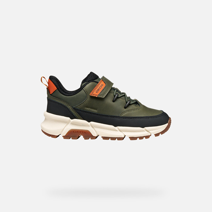 Low top sneakers FLEXYPER PLUS ABX BOY Military | GEOX