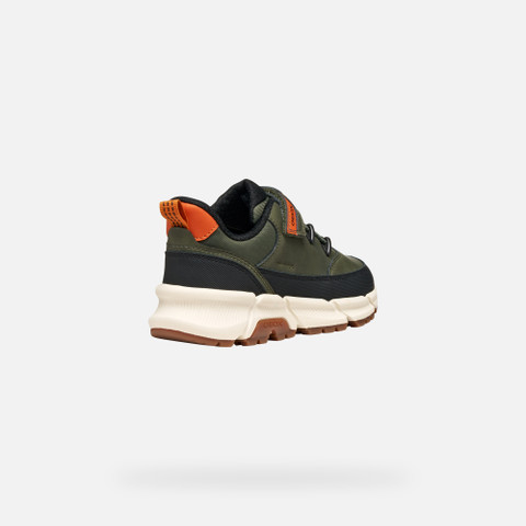 Low top sneakers FLEXYPER PLUS ABX BOY Military - image number 4 | GEOX