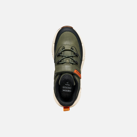 Low top sneakers FLEXYPER PLUS ABX BOY Military - image number 5 | GEOX