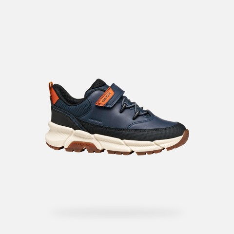 Lightweight cushioned sneakers FLEXYPER PLUS ABX BOY Navy - image number 1 | GEOX