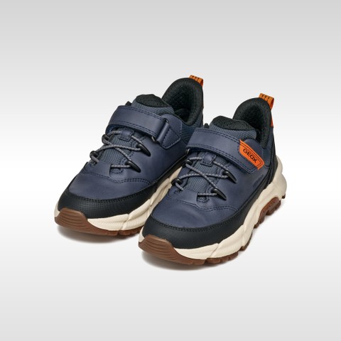 Lightweight cushioned sneakers FLEXYPER PLUS ABX BOY Navy - image number 7 | GEOX