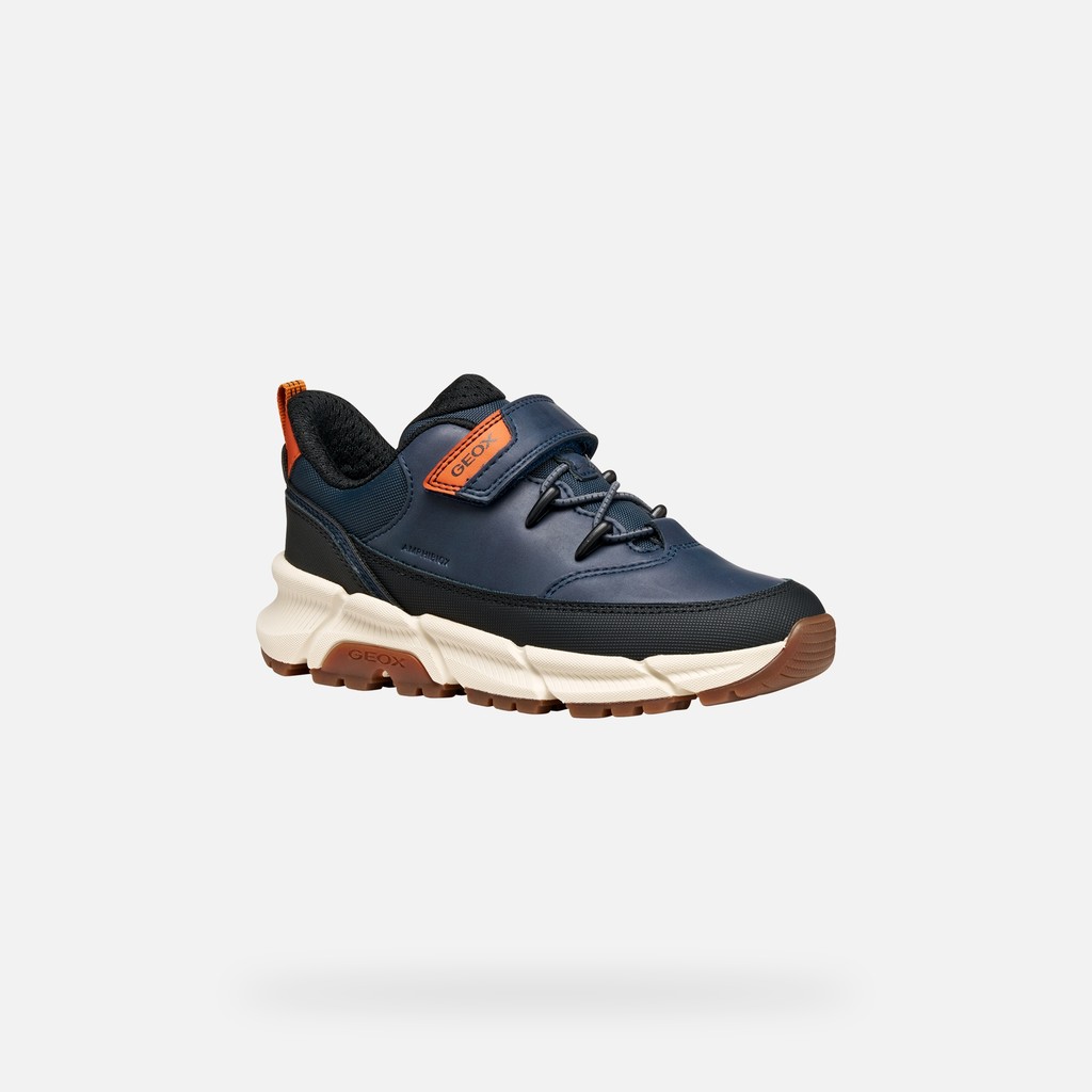 Lightweight cushioned sneakers FLEXYPER PLUS ABX BOY Navy - image number 2 | GEOX