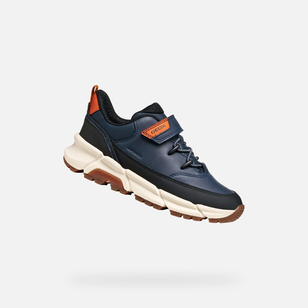 Lightweight cushioned sneakers FLEXYPER PLUS ABX BOY Navy - image number 0 | GEOX