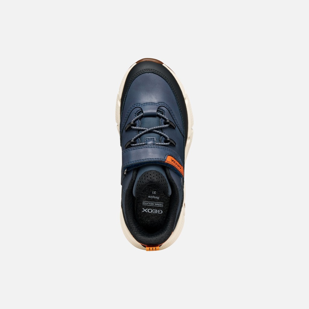 Lightweight cushioned sneakers FLEXYPER PLUS ABX BOY Navy - image number 5 | GEOX