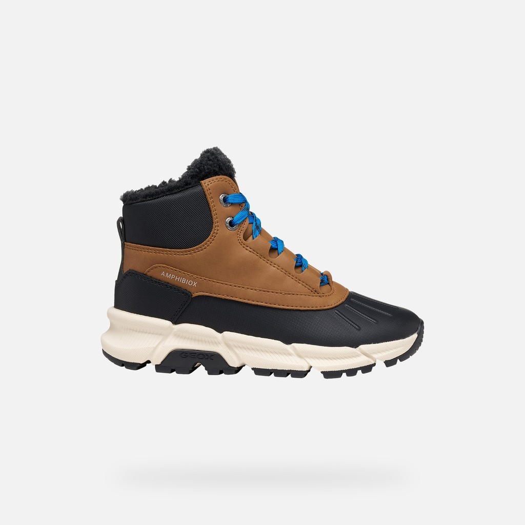 Ankle boots FLEXYPER PLUS ABX BOY Brown - image number 1 | GEOX