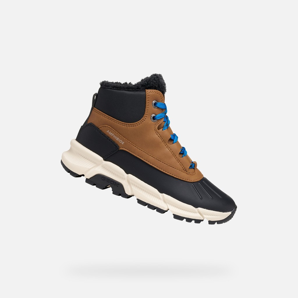 Ankle boots FLEXYPER PLUS ABX BOY Brown - image number 0 | GEOX