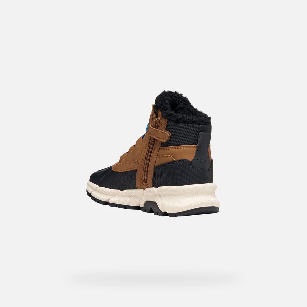 Ankle boots FLEXYPER PLUS ABX BOY Brown - image number 3 | GEOX
