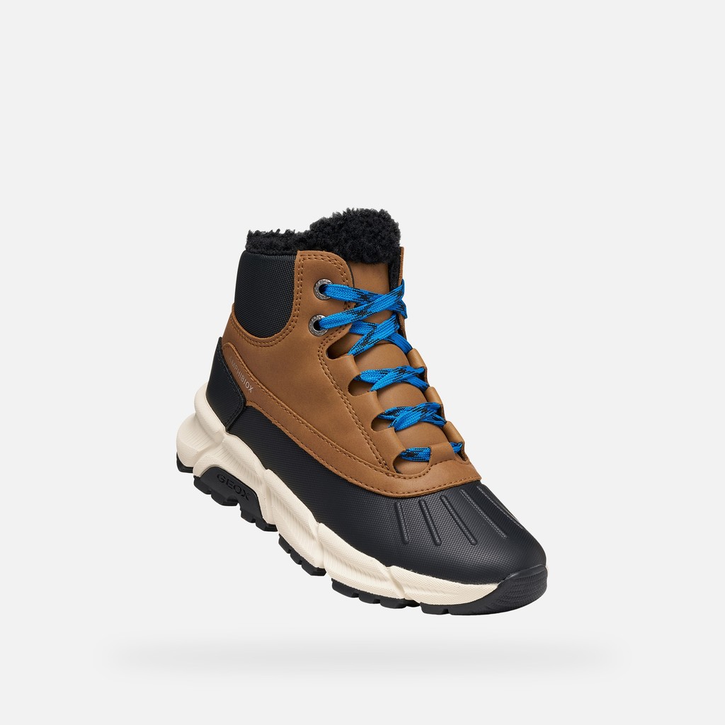 Ankle boots FLEXYPER PLUS ABX BOY Brown - image number 4 | GEOX