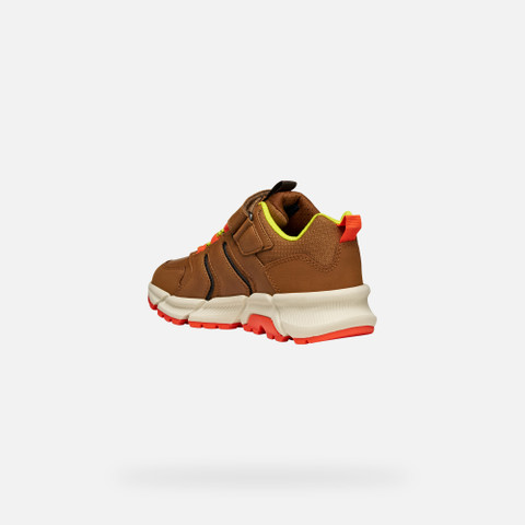 Low top sneakers FLEXYPER PLUS ABX BOY Brown/Orange - image number 3 | GEOX