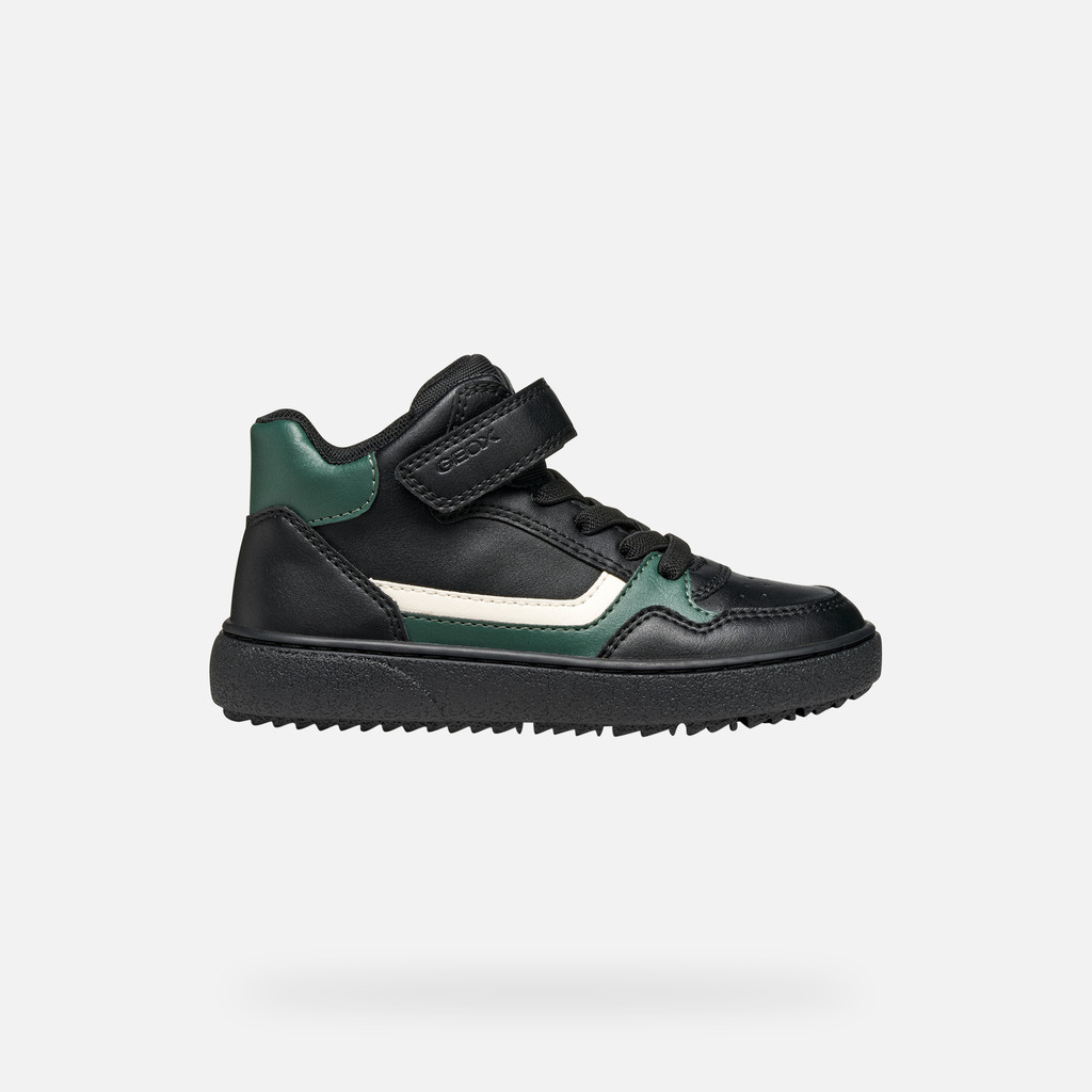 High top sneakers THELEVEN BOY Black/Green - image number 1 | GEOX
