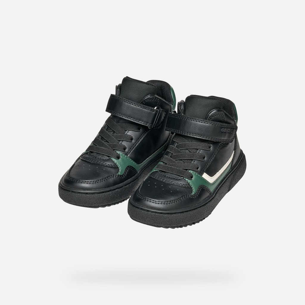 High top sneakers THELEVEN BOY Black/Green - image number 7 | GEOX
