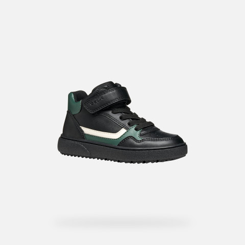 High top sneakers THELEVEN BOY Black/Green - image number 2 | GEOX