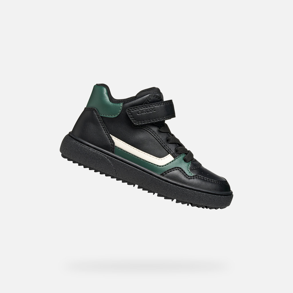 High top sneakers THELEVEN BOY Black/Green - image number 0 | GEOX