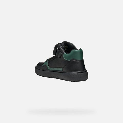 High top sneakers THELEVEN BOY Black/Green - image number 3 | GEOX