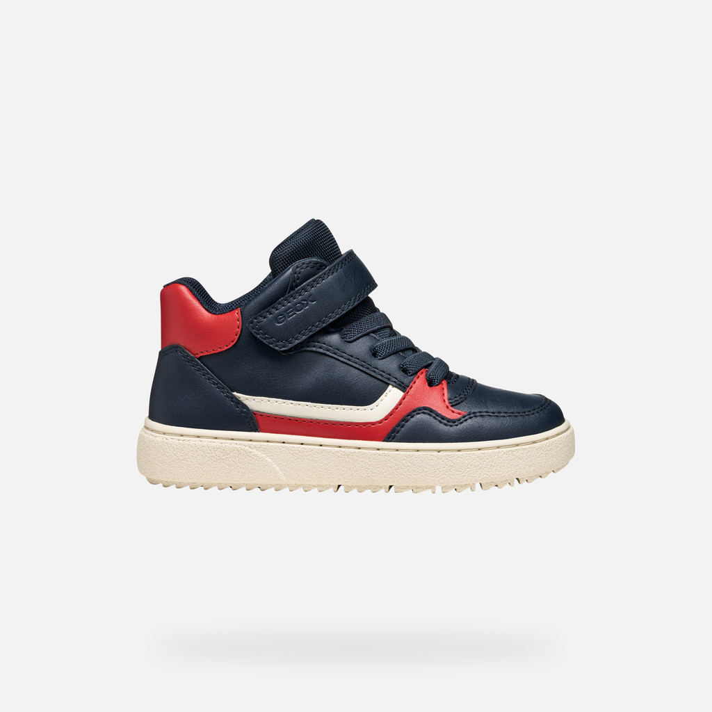 High top sneakers THELEVEN BOY Navy/Red - image number 1 | GEOX