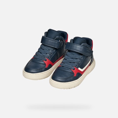 High top sneakers THELEVEN BOY Navy/Red - image number 7 | GEOX