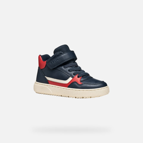 High top sneakers THELEVEN BOY Navy/Red - image number 2 | GEOX