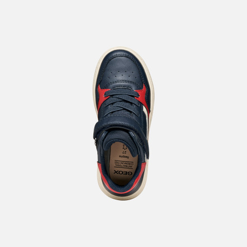 High top sneakers THELEVEN BOY Navy/Red - image number 5 | GEOX
