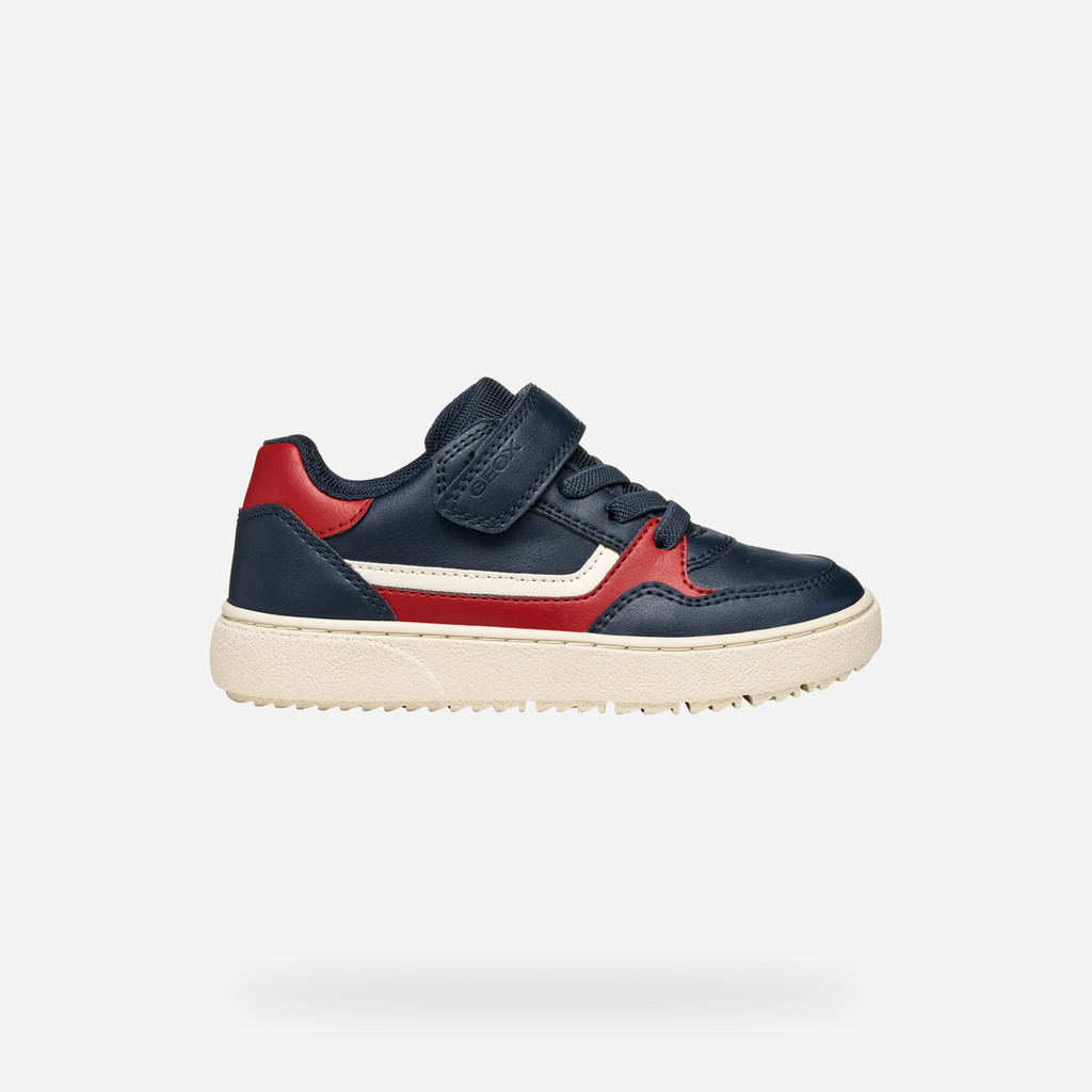 Low top sneakers THELEVEN BOY Navy/Red - image number 1 | GEOX