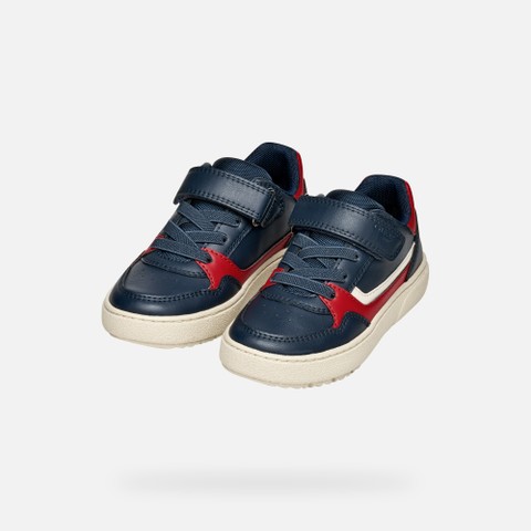 Baskets basse THELEVEN GARÇON Bleu marine/Rouge - image number 7 | GEOX