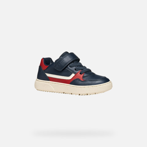 Low top sneakers THELEVEN BOY Navy/Red - image number 2 | GEOX