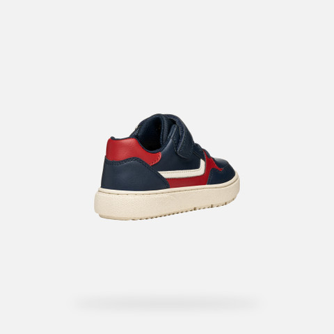 Low top sneakers THELEVEN BOY Navy/Red - image number 4 | GEOX