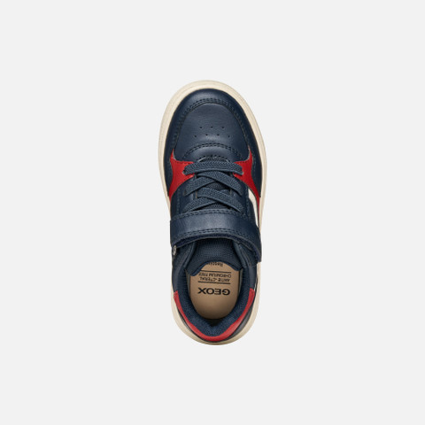 Low top sneakers THELEVEN BOY Navy/Red - image number 5 | GEOX