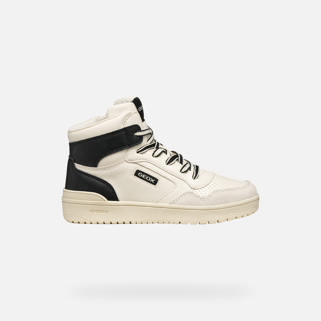 High top sneakers WASHIBA BOY White/Black - image number 1 | GEOX