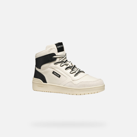 High top sneakers WASHIBA BOY White/Black - image number 2 | GEOX