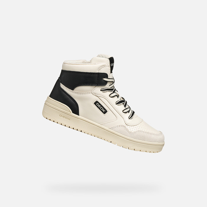 Hohe Sneakers WASHIBA JUNGE Weiß/Schwarz | GEOX