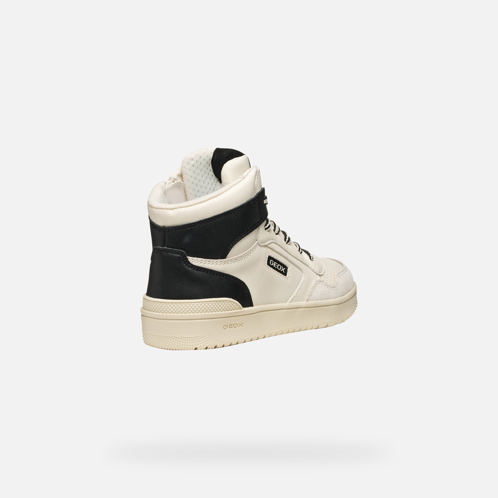 High top sneakers WASHIBA BOY White/Black - image number 4 | GEOX
