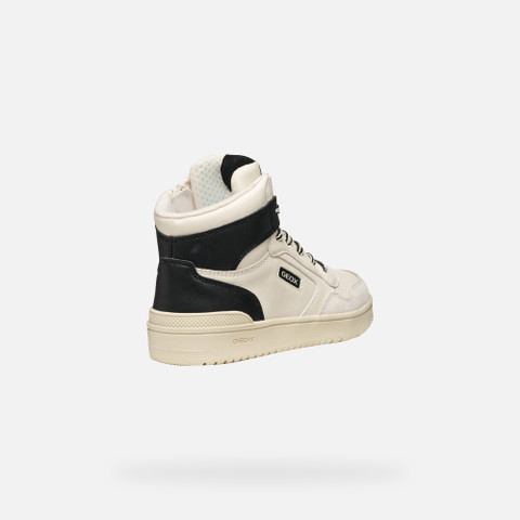 High top sneakers WASHIBA BOY White/Black - image number 4 | GEOX