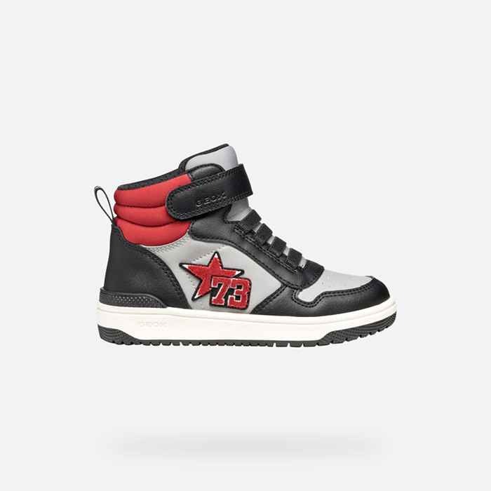 High top sneakers WASHIBA BOY Grey/Black | GEOX