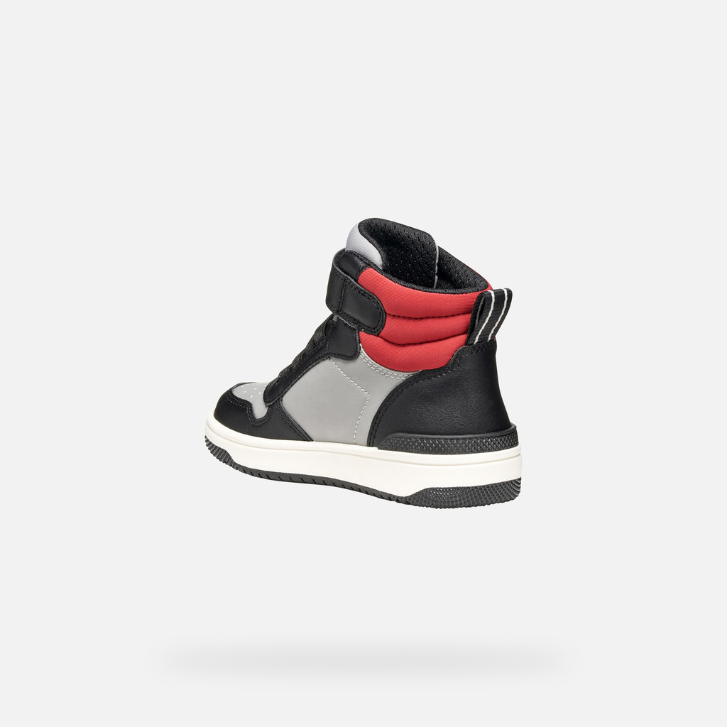 High top sneakers WASHIBA BOY Grey/Black - image number 3 | GEOX