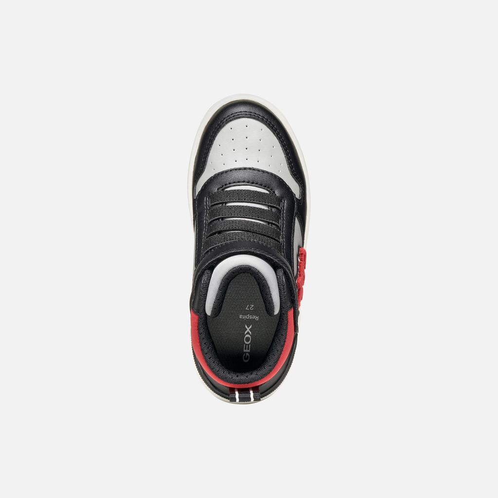 High top sneakers WASHIBA BOY Grey/Black - image number 5 | GEOX