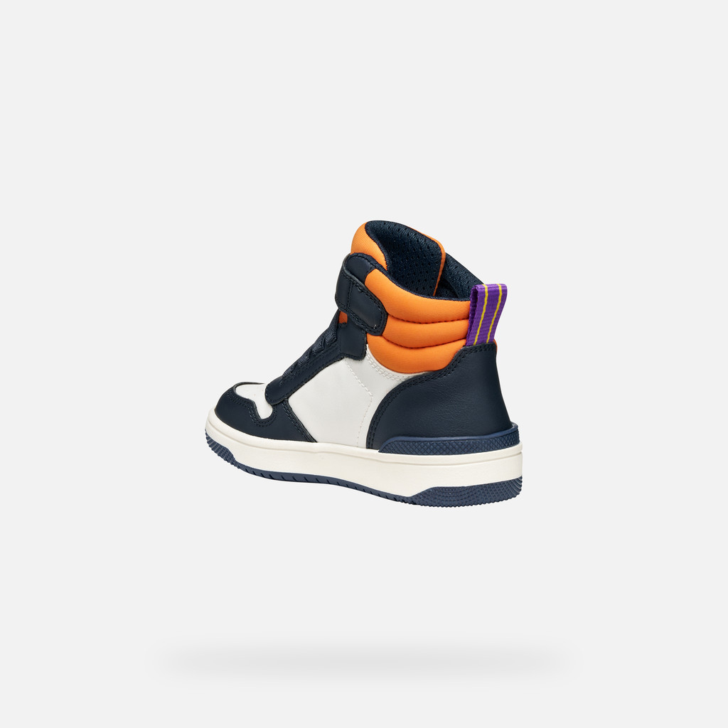 High top sneakers WASHIBA BOY White/Navy - image number 3 | GEOX