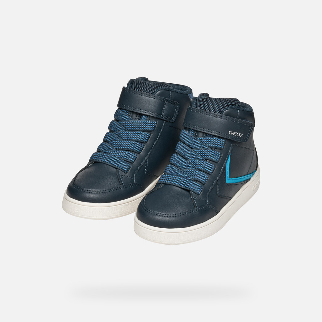 High top sneakers ECLYPER BOY Navy/Light Blue - image number 7 | GEOX