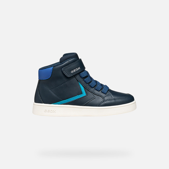 High top sneakers ECLYPER BOY Navy/Light Blue | GEOX