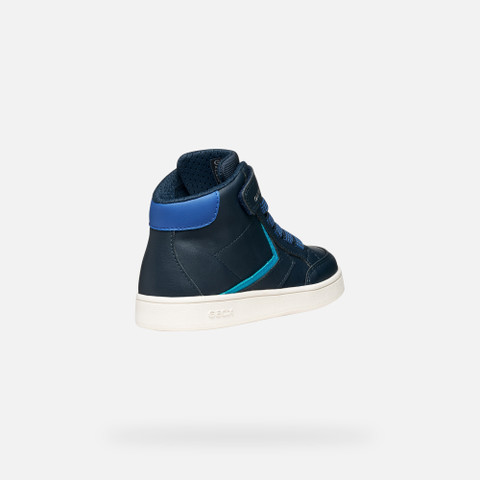 High top sneakers ECLYPER BOY Navy/Light Blue - image number 4 | GEOX