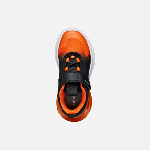 Shoes with lights ACTIVART ILLUMINUS BOY Black/Orange - image number 5 | GEOX